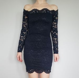 H&M off shoulder lace dress